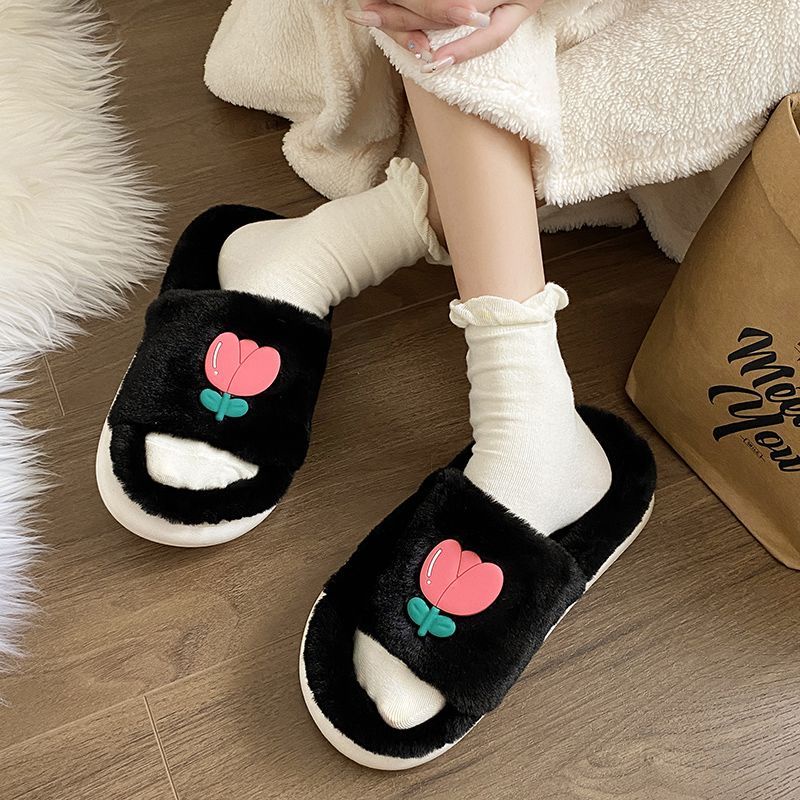Dép Bông Đi Trong Nhà Hình Hoa Tulip Xinh Xắn
