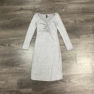 Đầm thun gân rút ngực