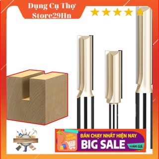 🛠 ⚒ mũi phay gỗ thẳng cnc lấy nền mũi soi tideway cốt 6mm và 12mm lắp máy soi cầm tay