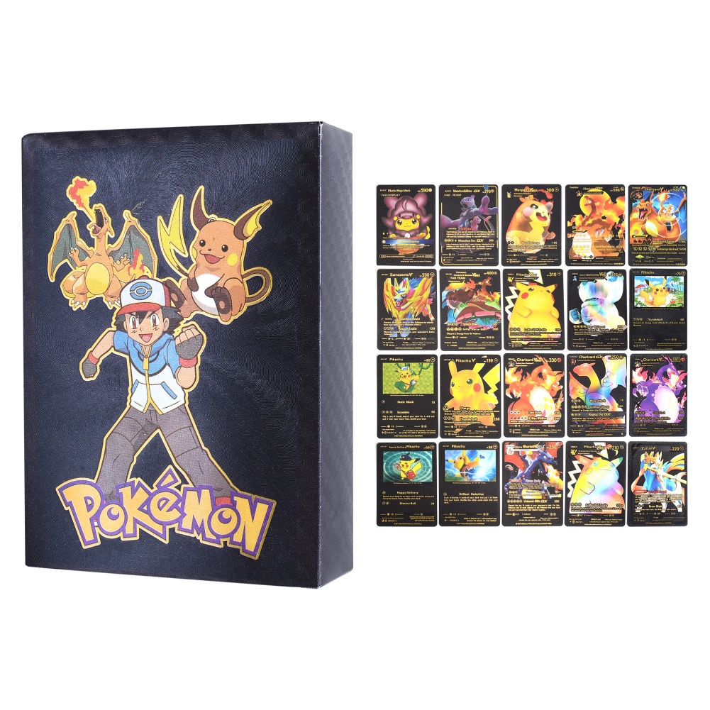 Set 110 Thẻ Bài Pokemon Màu Vàng / Bạc