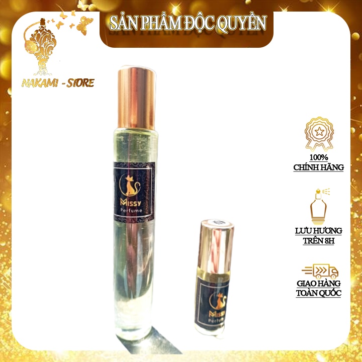 Nước Hoa Nam Missy Perfume Hugo Bosss Chai 10ml Phong Cách Nam Tính, Lịch Lãm, Mạnh Mẽ Dạng Lăn Tiện Dụng