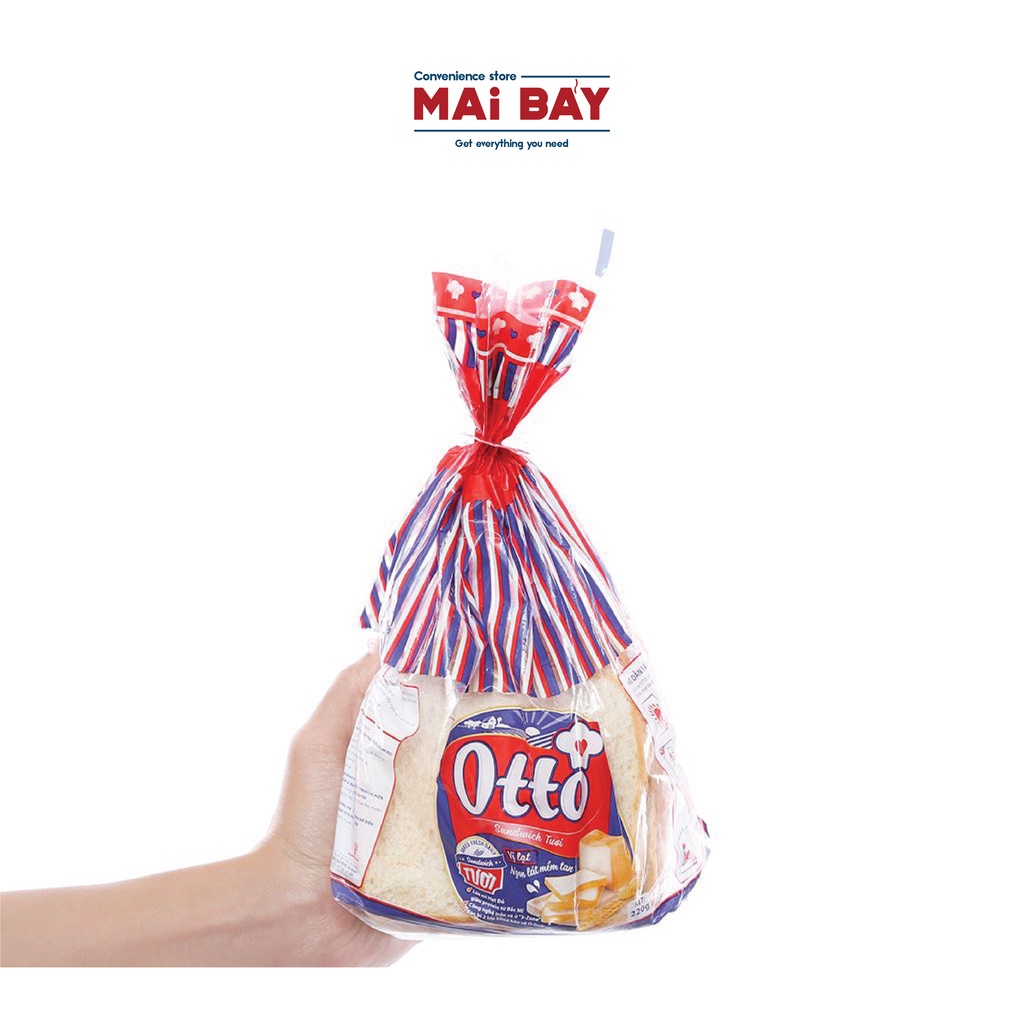 Túi Bánh Sandwich tươi lạt - Plain Sandwich Otto 128G