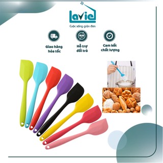 [CỠ LỚN] Spatula - phới dẹt trộn vét bột bằng silicon đúc nguyên khối 28CM