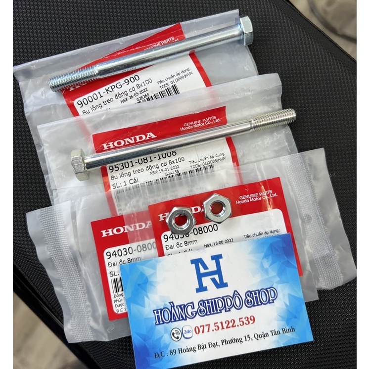 Bộ ốc treo máy wave alpha , wave zx chính hãng honda