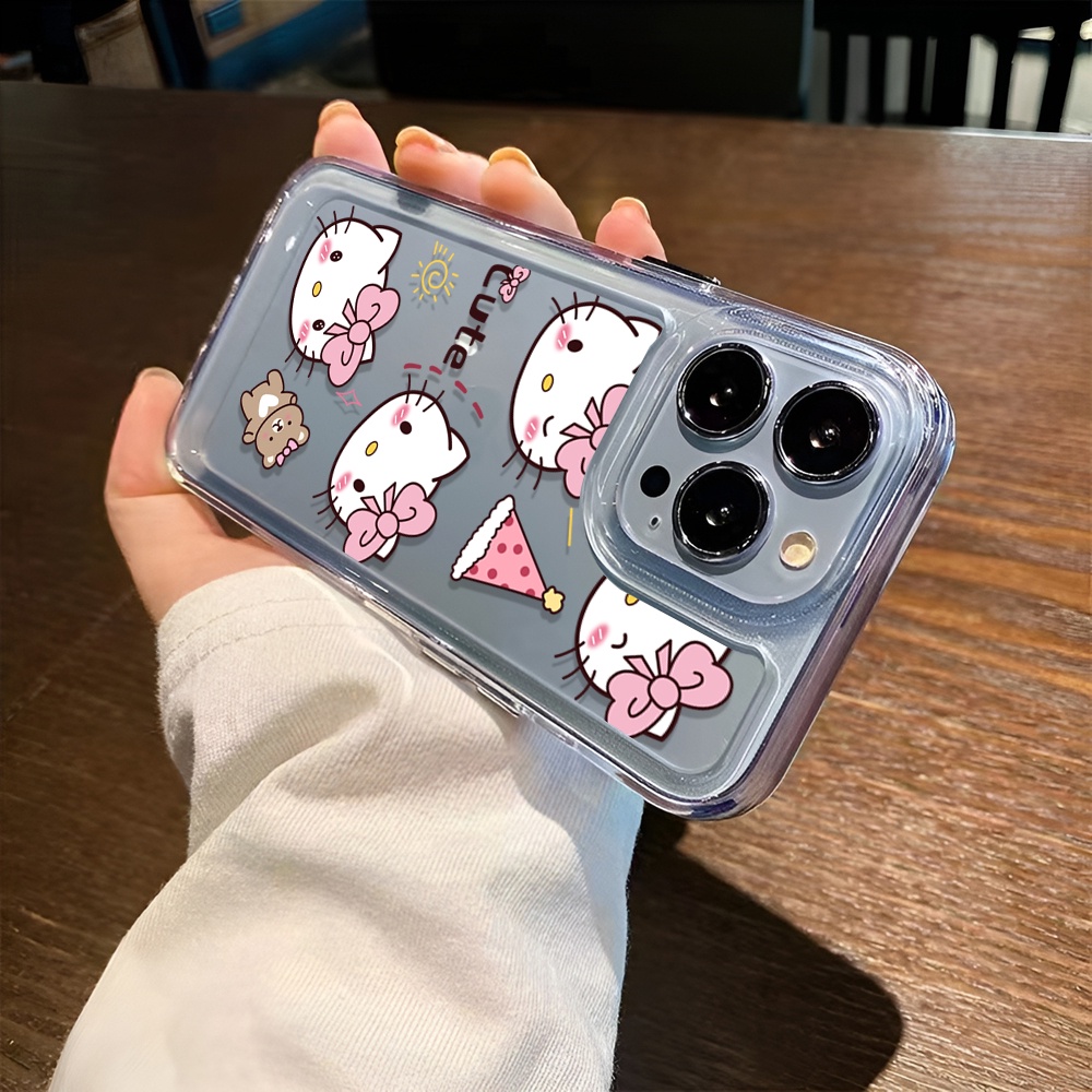 Ốp Điện Thoại Trong Suốt Hình Hello Kitty Cho iphone 14 Pro Max 14 Plus 13 11 12 7Plus X XR XS Max 8 7