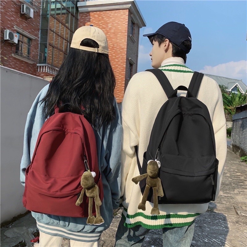 Balo Nam Nữ Thời Trang Hàn Quốc, Balo Ulzzang Basic Trơn cá tính