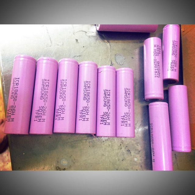 Cell Pin samsung 18650, 2600-3200mah 3.7V tháo khối xe đạp điện và tháo máy lớn