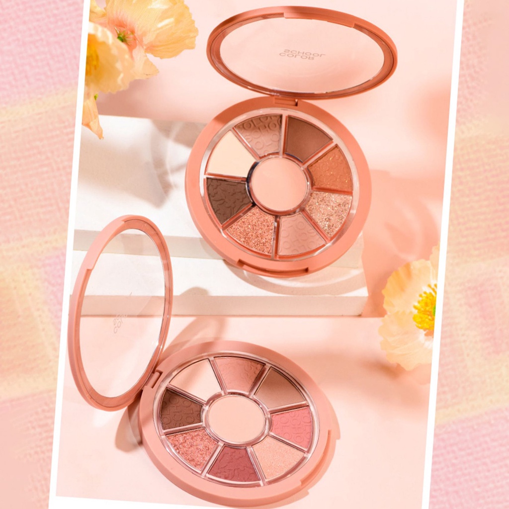 Bảng Phấn Mắt COLOR SCHOOL Vitality Pocket Eyeshadow Palette 9 Màu