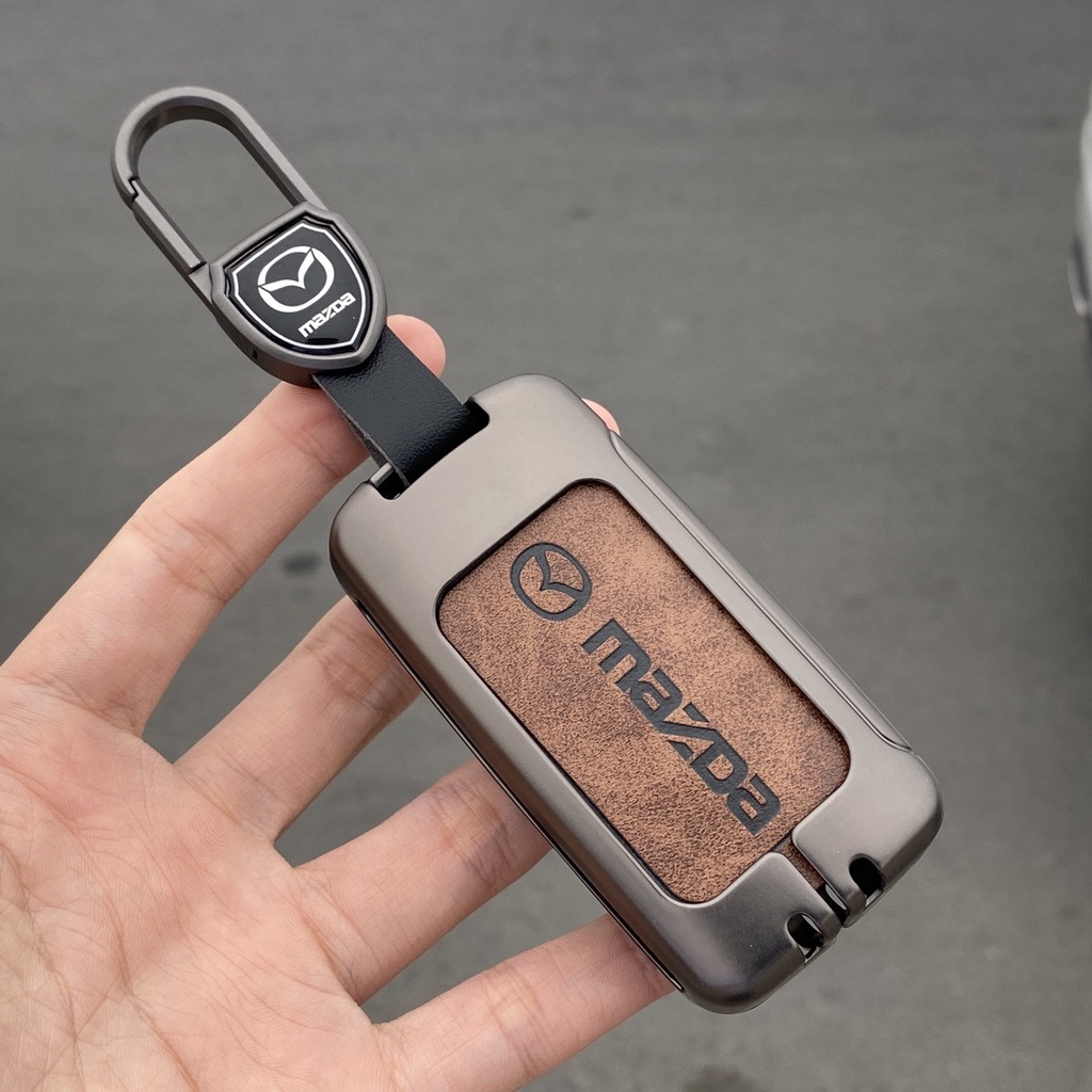 Vỏ ốp khoá xe hơi - Bọc chìa smartkey ô tô Mazda3 chìa vuông