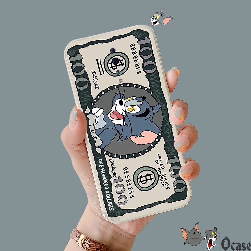 Ốp lưng Oppo Reno Z in hình Mèo và Chuột cạnh viền vuông có bảo vệ camera