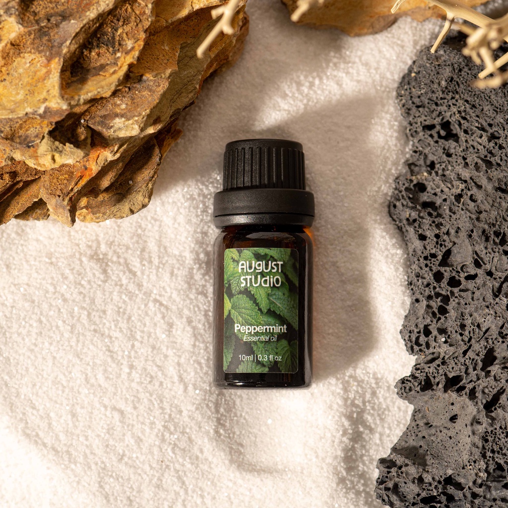 Tinh Dầu Bạc hà - Peppermint August studio, 100% Nguyên chất từ thiên nhiên, chai 10ml/30ml