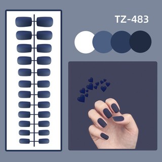 móng tay giả nailbox 24 móng mã TZ ( tặng kèm keo dán )