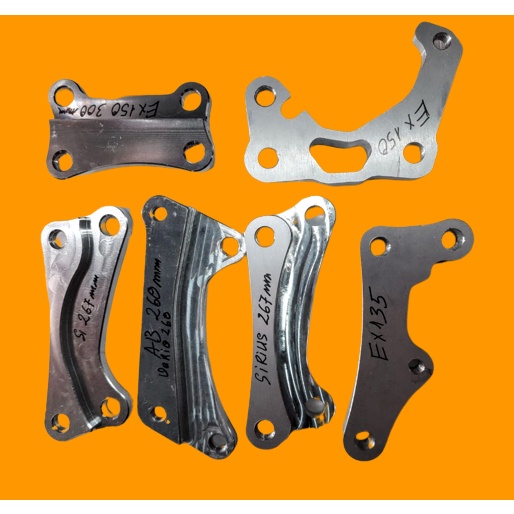 Bass nhôm CNC dùng cho gắn đĩa lớn heo zin phuộc zin các loại xe máy