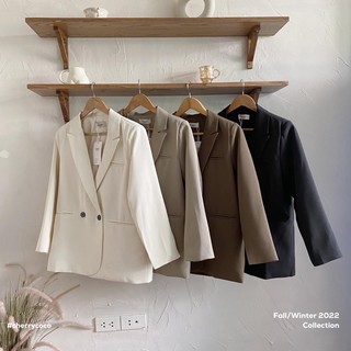 Áo blazer cổ vest 3 túi 02201 cherry coco