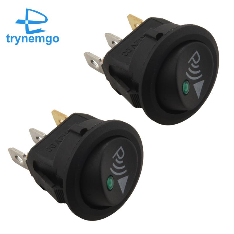 Set 2 Công Tắc Cảm Biến Đỗ Xe / Trước / Sau Hình Tròn 3 Chấu