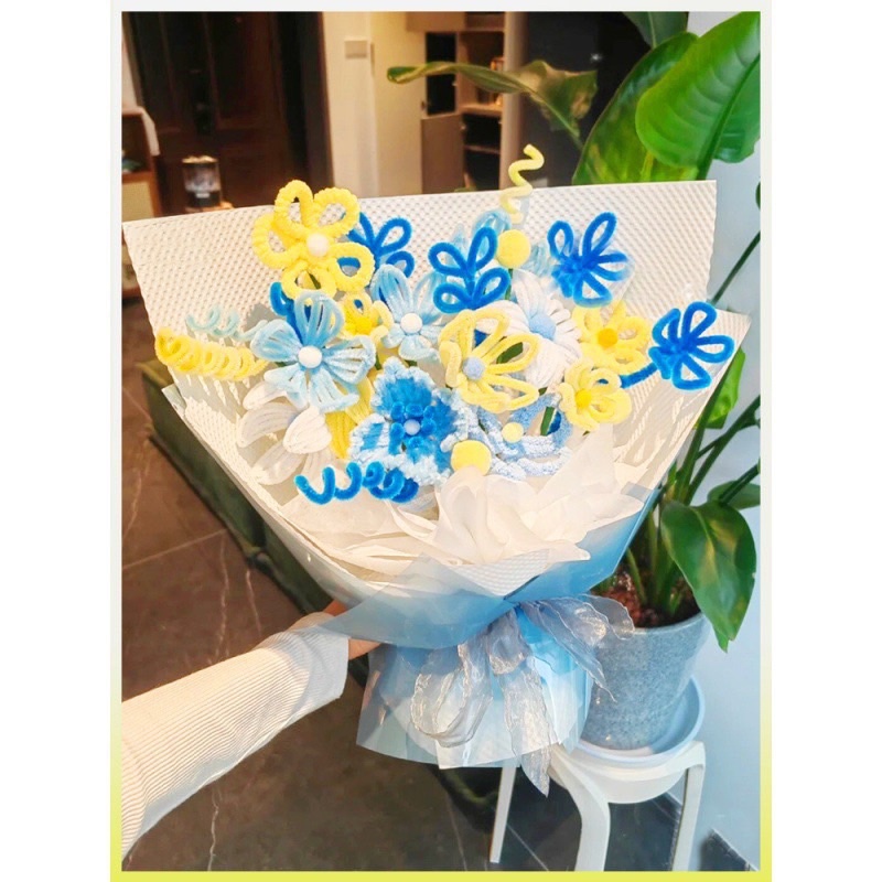 Bịch Dây Xoắn Kẽm Nhung DIY Tự Làm Hoa Handmade Quà Tặng Bạn Gái, Bạn Bè