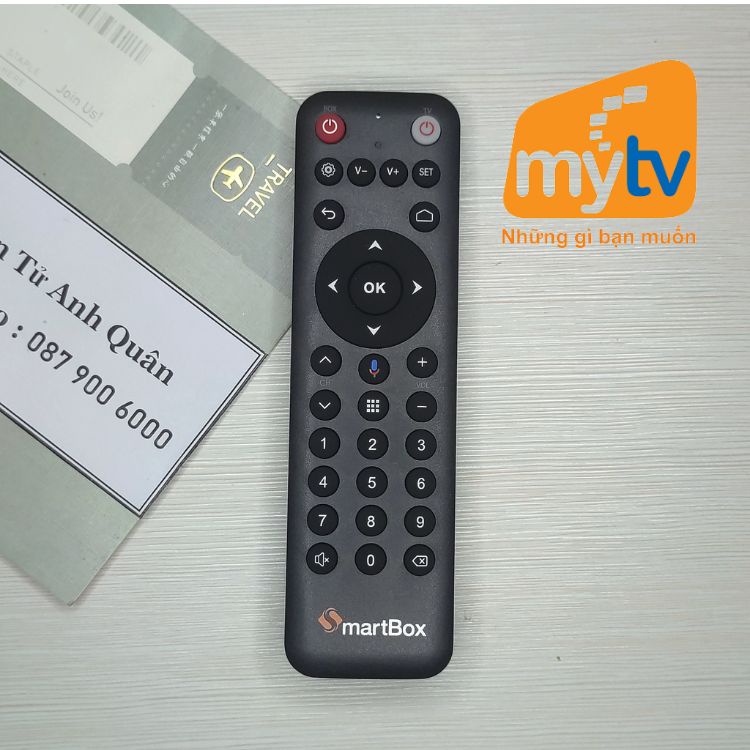 Remote đầu thu Smartbox - Điều khiển đầu thu mytv VNPT và Fpt play box giọng nói hàng mới chính hãng