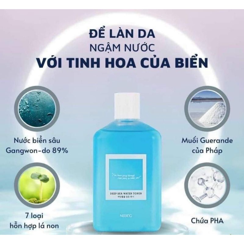 Nước Hoa Hồng Toner chứa Nước biển sâu NeerG date 2025( Tặng kèm sample)