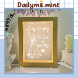 Khung Tranh Đèn Led 3D Khắc Ảnh Theo Yêu Cầu - Dailyme.mint