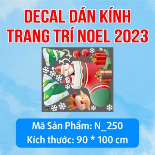 DECAL TRANG TRÍ GIÁNG SINH 2023 COMBO SỐ 14