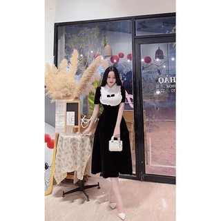 Váy nhung tiểu thư