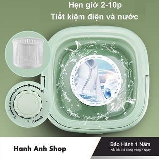 Máy giặt mini YANGZI, Gấp gọn thông minh , Vắt khô và công nghệ Blue Ag