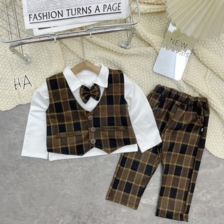 Bộ vest dạ công tử cao cấp cho bé
