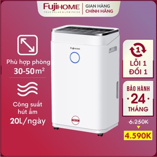 Máy hút ẩm lọc không khí 40m2 - 100m2 Nhập Khẩu Fujihome, máy hút ẩm không khí gia dụng thông minh