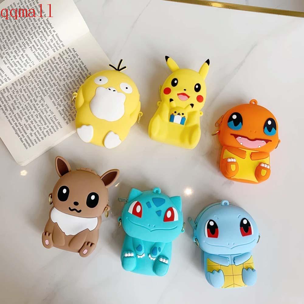 Túi Đeo Vai Đựng Tiền Xu Bằng Silicon Hình Pokemon Go Dễ Thương
