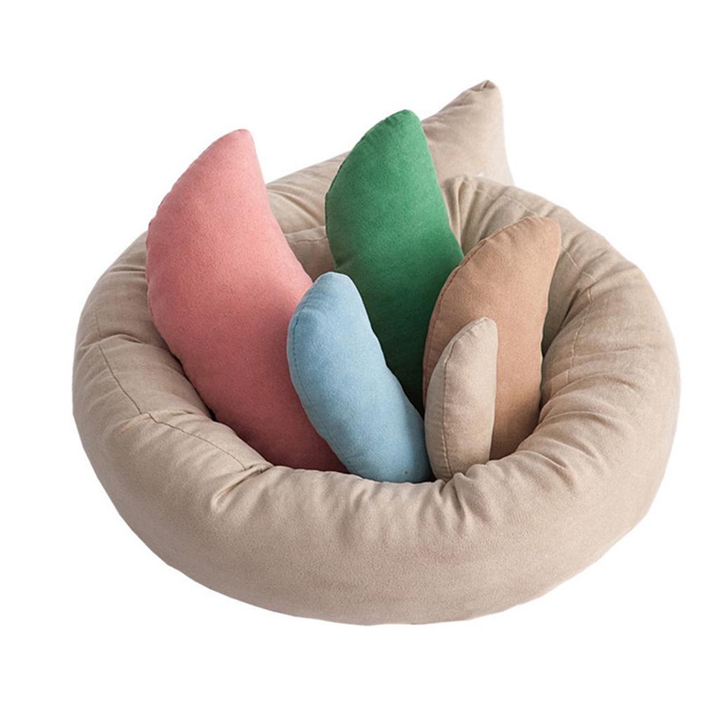 Bộ 6 Gối Hình Mặt Trăng Dễ Thương Dùng Làm Đạo Cụ Chụp Ảnh Cho Bé Sơ Sinh
