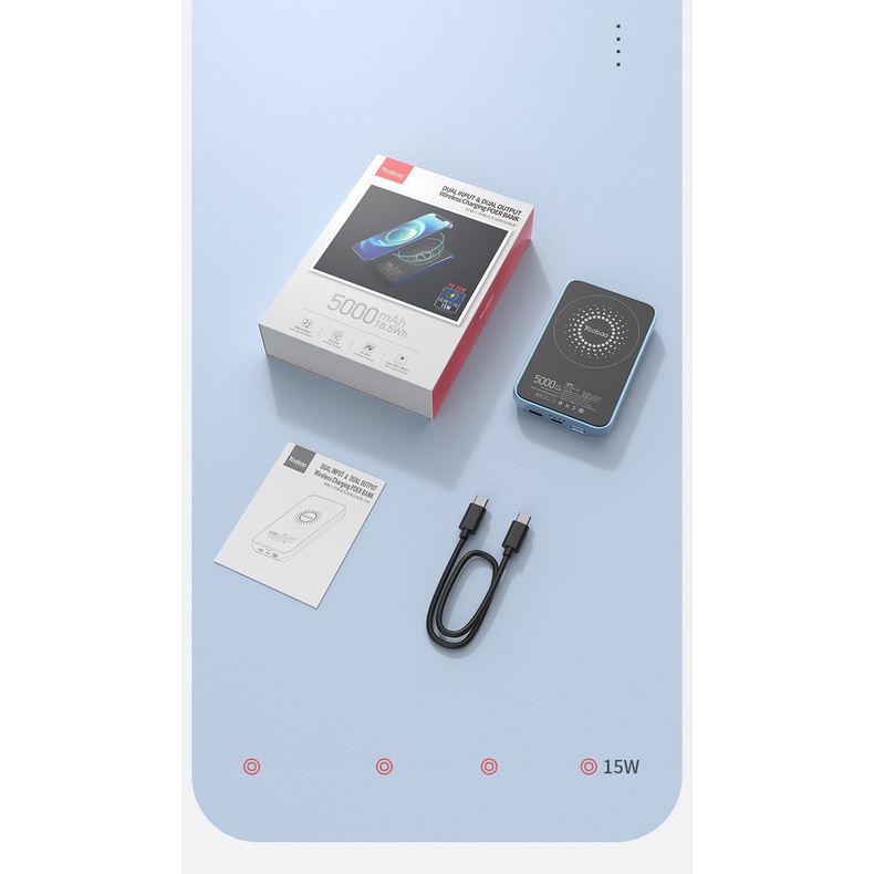 Pin dự phòng không dây đầu vào & đầu ra kép YOOBAO 15W