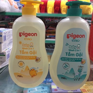 [Chính hãng] Tắm gội Pigeon jojoba 700ml BABY WASH 2IN1