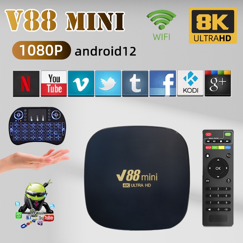 Bộ Thiết Bị Giải Mã Mạng Thông Minh V88 4k Android Chuyên Dụng