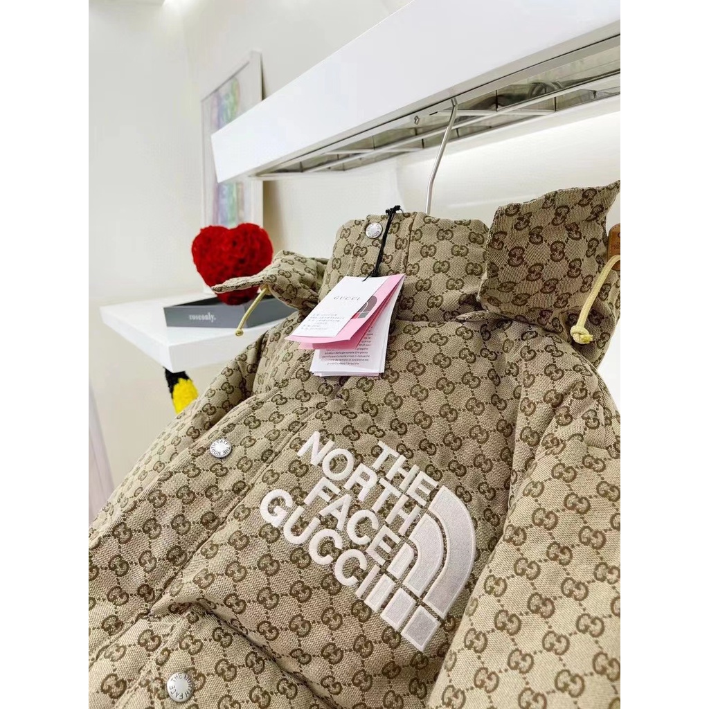 The North Face Gucci đã sẵn sàng tàu! Áo Khoác cotton Giữ Ấm Thời Trang Mùa Đông Mới
