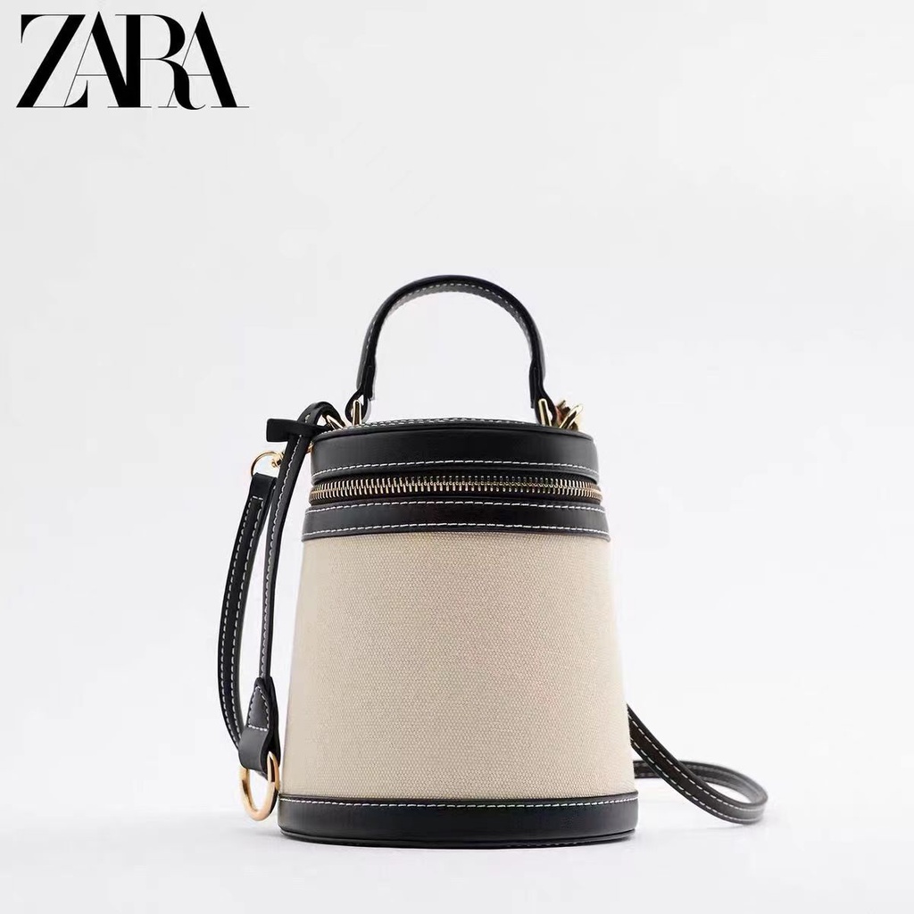 Hàng Mới Về Túi Đeo Chéo Zara Mini Một Bên Vai Màu Tương Phản Cho Nữ