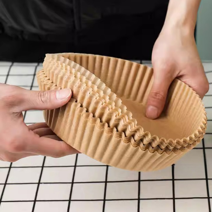 Giấy nến cho nồi chiên không dầu set 50 tờ, giấy nướng bánh chống dính an toàn sức khỏe