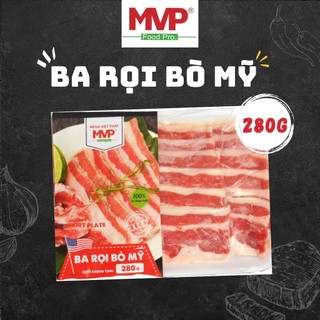 Ba Rọi Bò Mỹ Thái Lát Mega Việt Phát 280g Nhúng Lẩu Nướng - Giao Siêu Tốc HCM