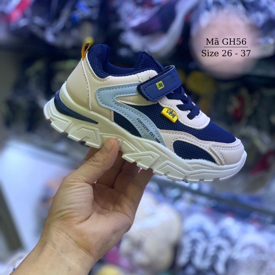 Giày thể thao bé trai êm nhẹ kháng khuẩn phong cách Hàn Quốc cho trẻ em học sinh 3 - 12 tuổi GH56