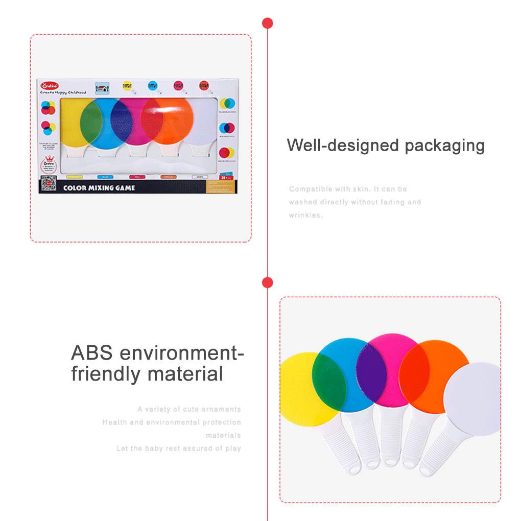 Set 5 Tấm Chèo Màu Trong Suốt Dùng Dạy Học Cho Bé