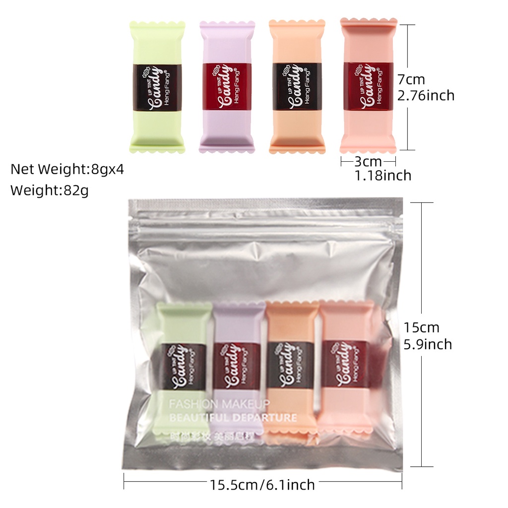 Set 4 Son Môi Lamuseland Chống Thấm Nước Và Lâu Trôi Cao Cấp