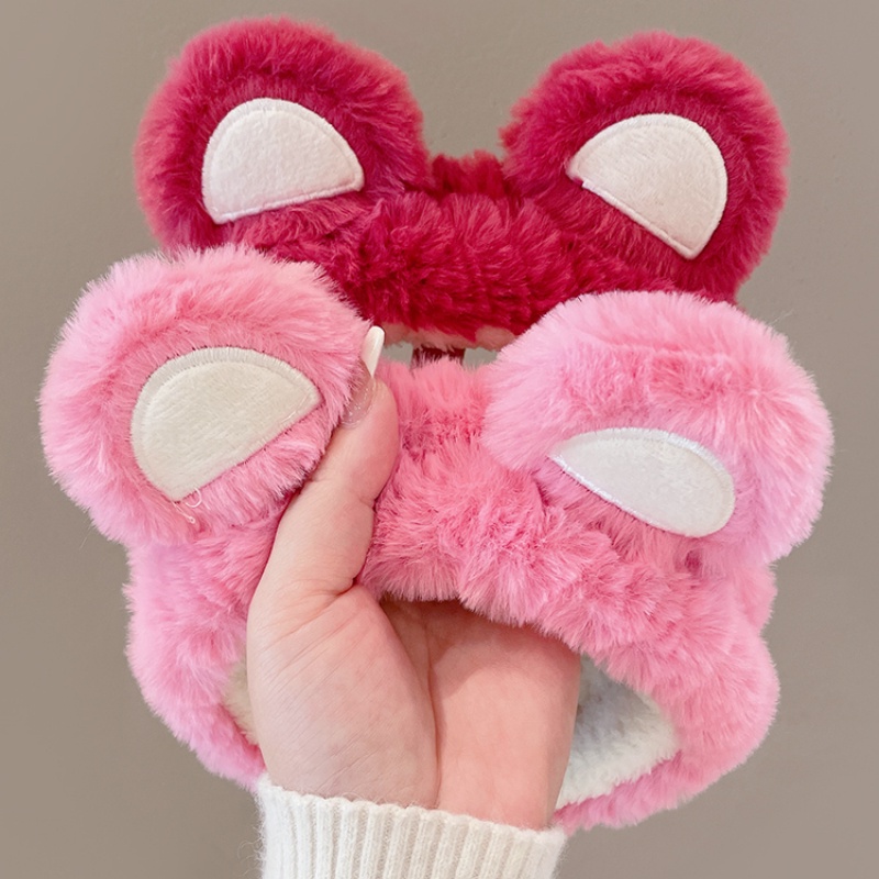 Băng Đô Cài Tóc Rửa Mặt Hình Gấu Hồng Dễ Thương Thời Trang Thu Đông Hàn Quốc 2022