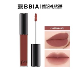 Son Kem Lì Bbia Last Velvet Lip Tint Version 8 - 36 Feign Cool (Màu Hồng nâu) 5g - Bbia Official Store
