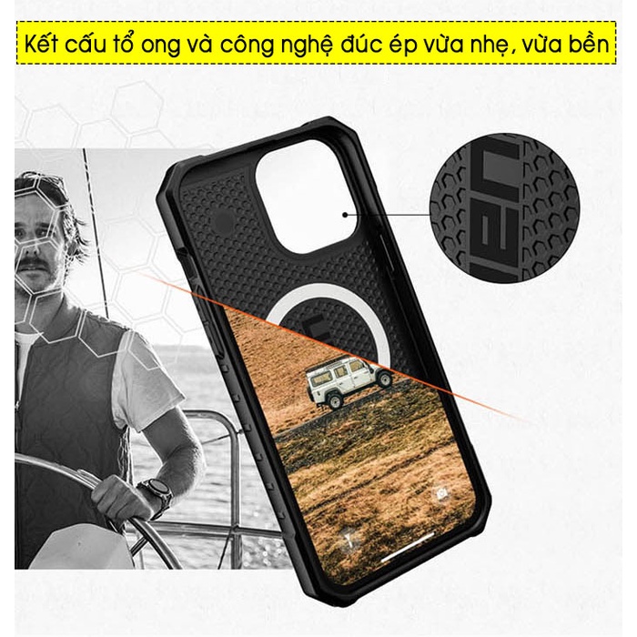 Ốp lưng IP 14 Pro Max, 14 / 13 UAG Monarch Pro Mag.safe