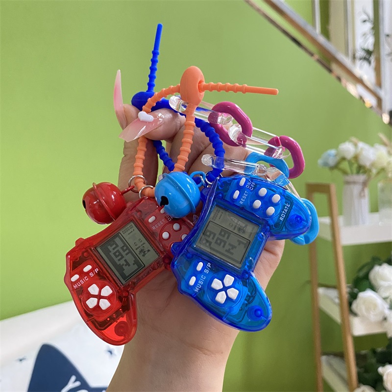 Móc Khóa Gắn Máy Chơi Game Tetris Mini Sáng Tạo