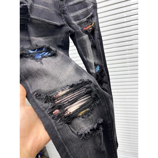 Quần Biker Siêu Cấp Vá Màu Cao Cấp