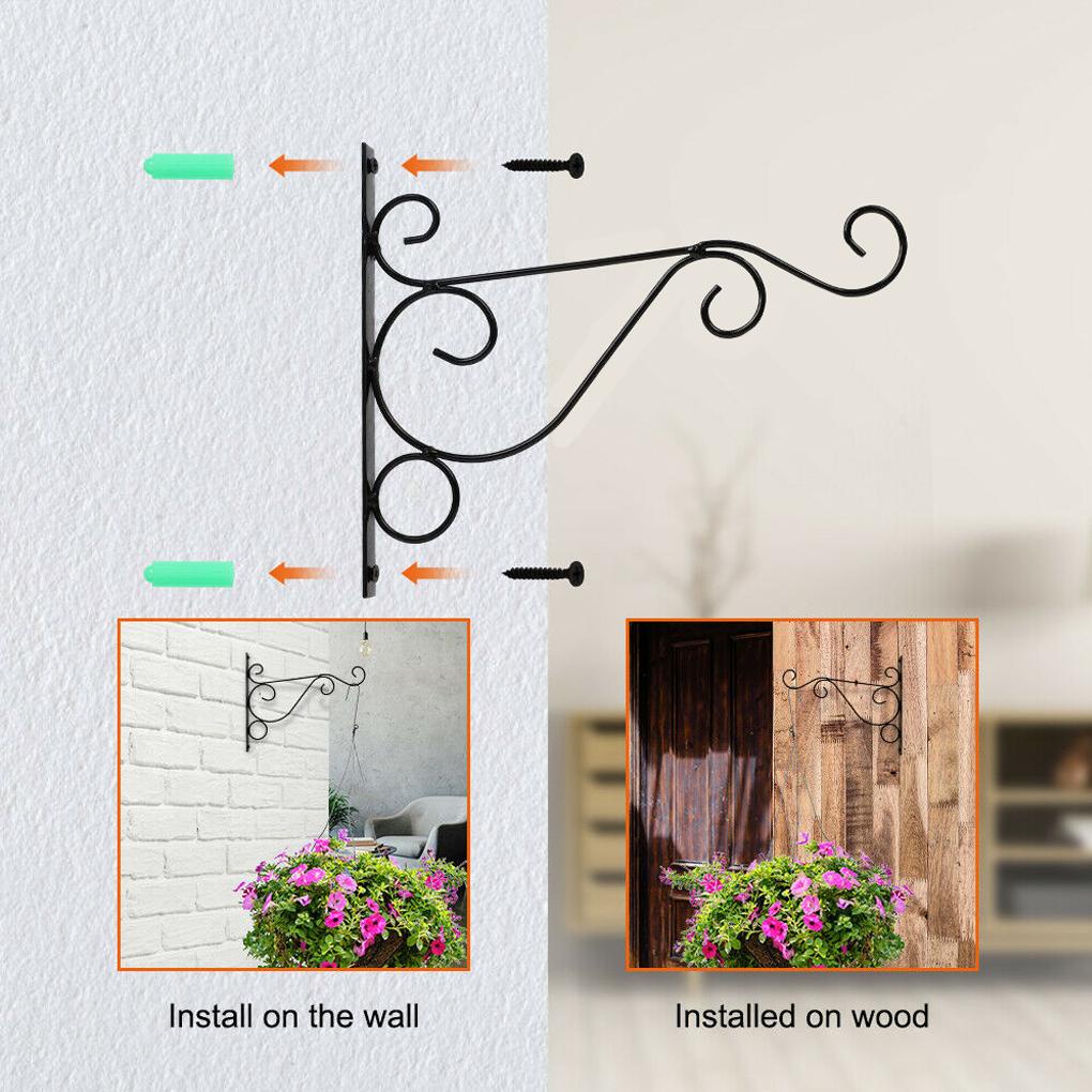 Giá Đỡ Chậu Hoa Gắn Tường Kèm Ốc Vít Tiện Dụng