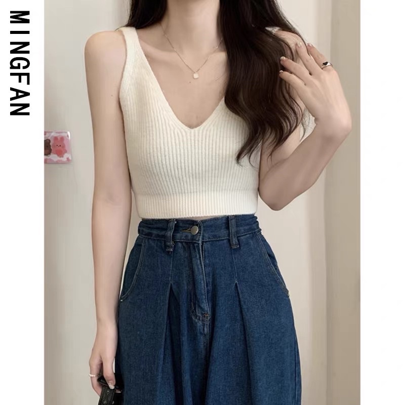 áo 2 dây len lông thỏ quảng châu