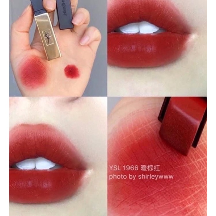 Son YSL Slim 1966 son đỏ đất ánh cam siêu đẹp, sale siêu rẻ - Herskin Official Store