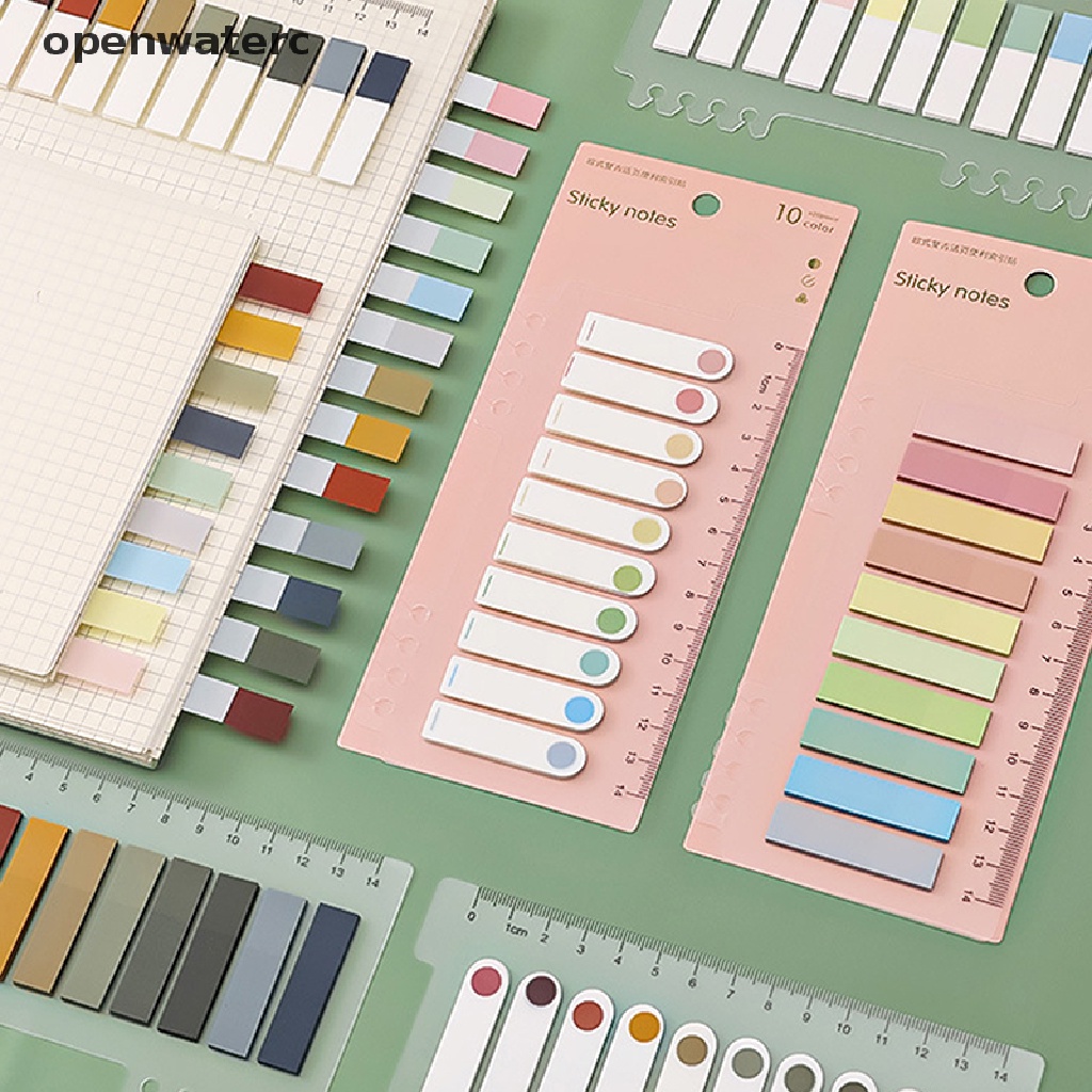 Set 200 Tờ Giấy Ghi Chú Họa Tiết Retro Morandi