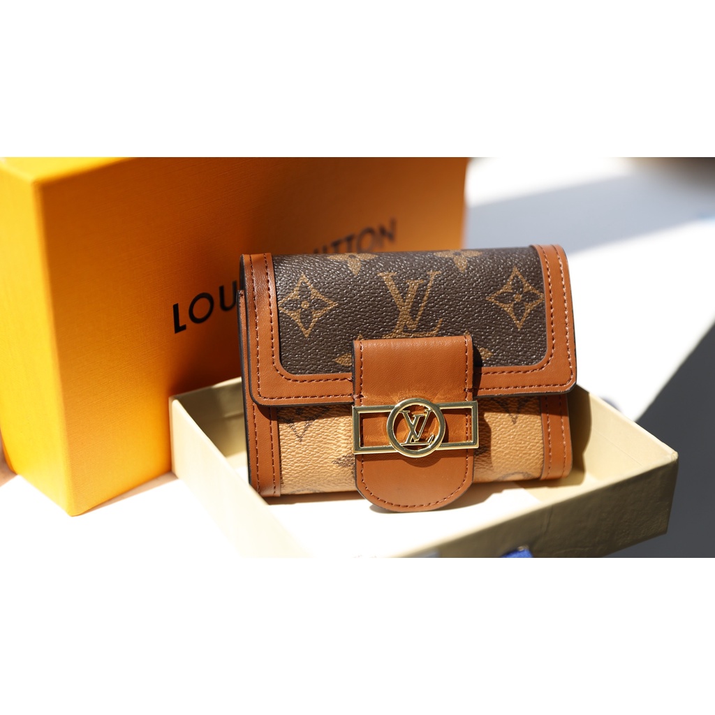 Ví W266-12 LV DAUPHINE  mini hàng fullbox da thật duy nhất 1 mầu hàng hiếm tại Shop Chang